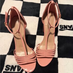 Elegant Pink Strappy Sandals
